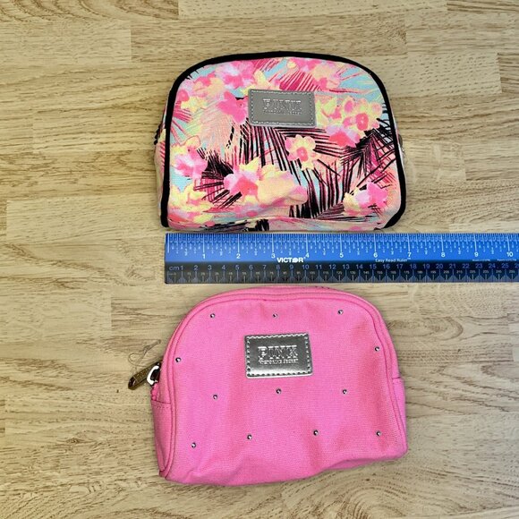 NWOT Pack of 2 Victoria's Secret PINK Pouch Makeup Bag - Picture 4 of 7